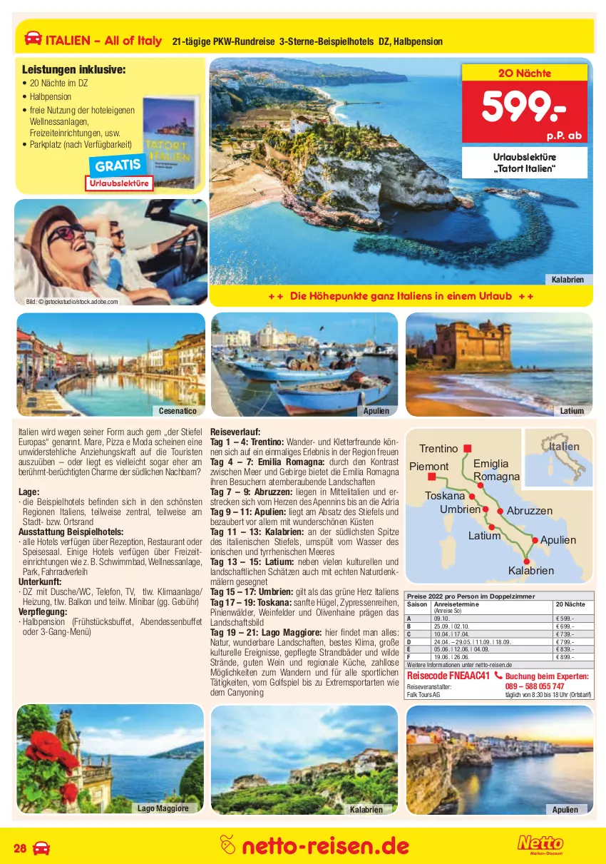 Aktueller Prospekt Netto Marken-Discount - Reisemagazin November - von 01.11 bis 30.11.2021 - strona 28