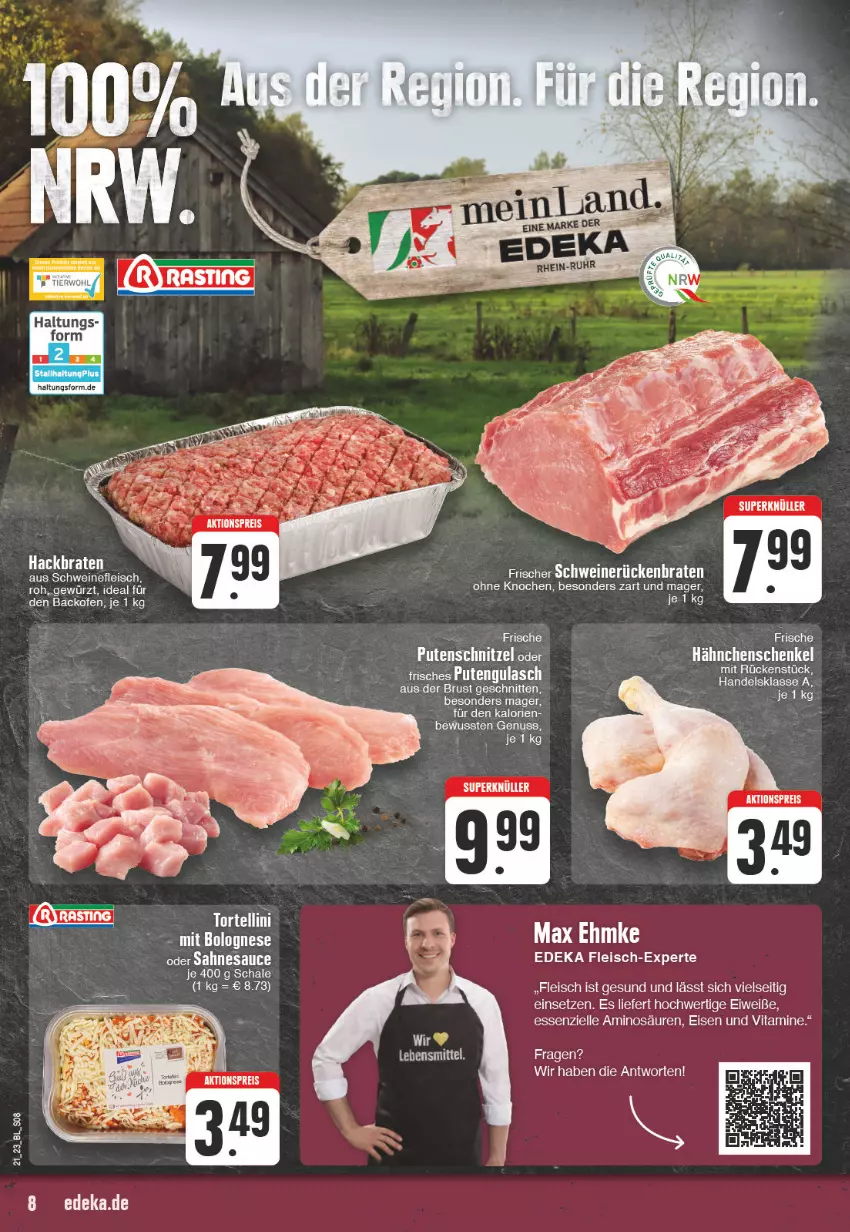 Aktueller Prospekt E Center - Angebote der Woche - von 22.05 bis 27.05.2023 - strona 8 - produkty: backofen, braten, deka, eis, elle, fleisch, gulasch, hähnchenschenkel, henkel, nuss, Ofen, pute, schenkel, schnitten, Ti, vita, Vitamine