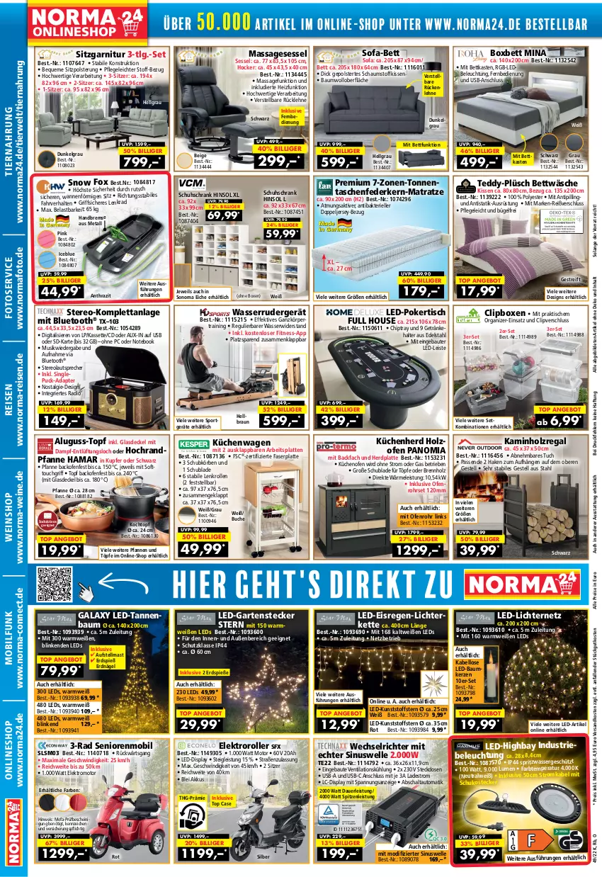 Aktueller Prospekt Norma - Norma - von 24.11 bis 11.12.2022 - strona 2 - produkty: adapter, akku, angebot, arbeitsplatte, auer, auto, backofen, Bau, Baumkerzen, beleuchtung, bett, bettkasten, bettwäsche, braun, Brennholz, buch, bügel, decke, Deckel, edelstahl, eis, Elektro, Elektroroller, elle, federkern, fernbedienung, garnitur, Garten, gefu, getränk, getränke, getränkehalter, Glasdeckel, hama, hocker, Holz, Kamin, Kaminholz, kerze, Kette, kissen, Kochtopf, küche, Küchen, Küchenherd, latte, lautsprecher, LED-Baum, led-licht, leds, LG, lichterkette, matratze, ndk, notebook, Ofen, pfanne, pfannen, Plüsch, Radio, regal, reis, Roller, rückenlehne, rwe, Schal, Schrank, schuhschrank, sessel, Sofa, sonoma eiche, Sport, steckdose, Tasche, taschen, taschenfederkern-matratze, Ti, tiernahrung, Tipi, tisch, topf, tuc, usb, Wanne, wasser, wein, weine, weinshop