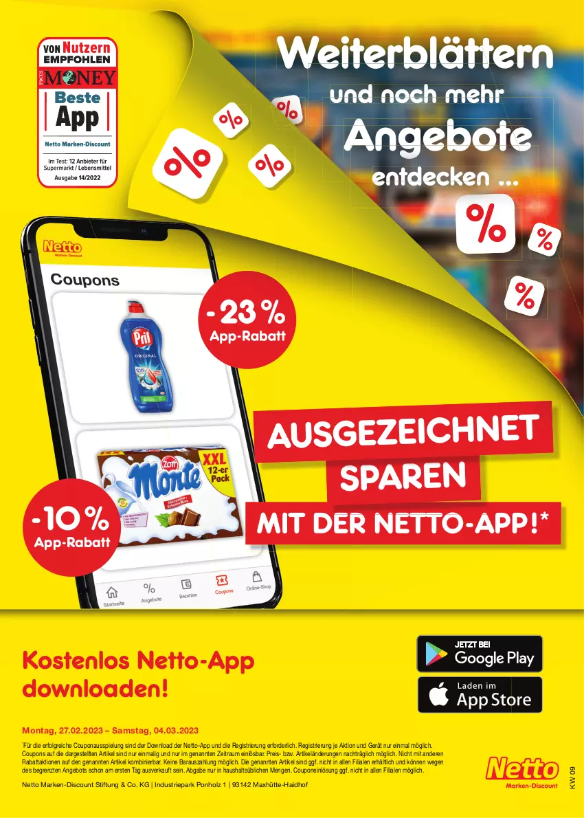 Aktueller Prospekt Netto Marken-Discount - Filial-Angebote - von 27.02 bis 04.03.2023 - strona 41 - produkty: angebot, angebote, coupon, coupons, decke, discount, eis, Holz, LG, marken-discount, reis, Ti, ZTE