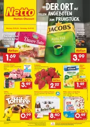 Gazetka promocyjna Netto Marken-Discount - Filial-Angebote - Gazetka - ważna od 04.03 do 04.03.2023 - strona 1 - produkty: angebot, angebote, beere, beeren, berliner, berliner kindl, bestpreis, butter, eis, erdbeere, erdbeeren, gulasch, jacobs, joghur, joghurt, joghurt mit der ecke, Jubiläums, kaffee, Käse, käsescheiben, milch, milram, Müller, ndk, pils, pilsener, reis, sac, Schal, Schale, schinken, schwein, Ti, toffifee, wein, ZTE