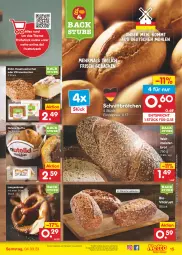 Gazetka promocyjna Netto Marken-Discount - Filial-Angebote - Gazetka - ważna od 04.03 do 04.03.2023 - strona 15 - produkty: angebot, backofen, bestpreis, bio, brot, brötchen, eis, geback, haselnuss, kuchen, mehl, Meister, Muffin, nuss, nutella, Ofen, reis, salz, steinofen, stube, Ti, vita, weltmeisterbrot, zitrone, zitronen, ZTE