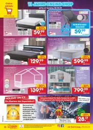 Gazetka promocyjna Netto Marken-Discount - Filial-Angebote - Gazetka - ważna od 04.03 do 04.03.2023 - strona 28 - produkty: Bau, beleuchtung, bett, boxspringbett, eis, fanta, federkern, federkernmatratze, Germ, Holz, kernmatratze, Kinder, Kinderbett, kracher, latte, lattenrost, led-beleuchtung, Liege, loungesessel, matratze, matratzen, Mode, ndk, ohne matratze, perla, polsterbett, reis, ring, sessel, Tempo, Ti, topper