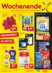 Gazetka promocyjna Netto Marken-Discount - Filial-Angebote - Gazetka - ważna od 04.03 do 04.03.2023 - strona 31 - produkty: angebot, beere, beeren, bestpreis, canon, drucker, eis, himbeer, himbeere, himbeeren, HP, Käse, kerrygold, lack, lindor, lindt, nudel, nudeln, nuss, pril, Reibekäse, reis, reiss, Schal, Schale, spülmittel, Ti, ZTE