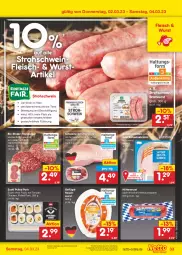 Gazetka promocyjna Netto Marken-Discount - Filial-Angebote - Gazetka - ważna od 04.03 do 04.03.2023 - strona 33 - produkty: angebot, bestpreis, bio, braten, bratwurst, burger, eis, ente, fisch, fleisch, fleischwurst, geback, Geflügel, gewürz, hamburger, Krustenschinken, küche, Küchen, Pulled Pork, Rauch, reis, rind, rinder, salami, schinken, schwein, schweine, schweinebraten, Sushi, Ti, Tiere, wein, weine, wurst, ZTE