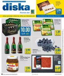 Gazetka promocyjna Diska - Prospekte - Gazetka - ważna od 12.02 do 12.02.2022 - strona 1 - produkty: aktionspreis, angebot, angebote, beere, beeren, Berger, bier, Brei, eis, ferrero, flasche, grünländer, heidelbeere, heidelbeeren, jever, Käse, lindt, nuss, nutella, pils, pilsner, radeberger, radeberger pilsner, reis, rotkäppchen, Schal, Schale, Ti