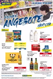 Gazetka promocyjna Metro - Wochen-Angebote Händler - Gazetka - ważna od 27.09 do 27.09.2025 - strona 1 - produkty: abholpreise, angebot, angebote, Apple, beutel, coca-cola, cola, coupon, eis, flasche, getränk, getränke, haribo, ilag, jack daniel, Metro, Palette, Rauch, reis, rwe, schöfferhofer, Ti, tiefpreis, vita