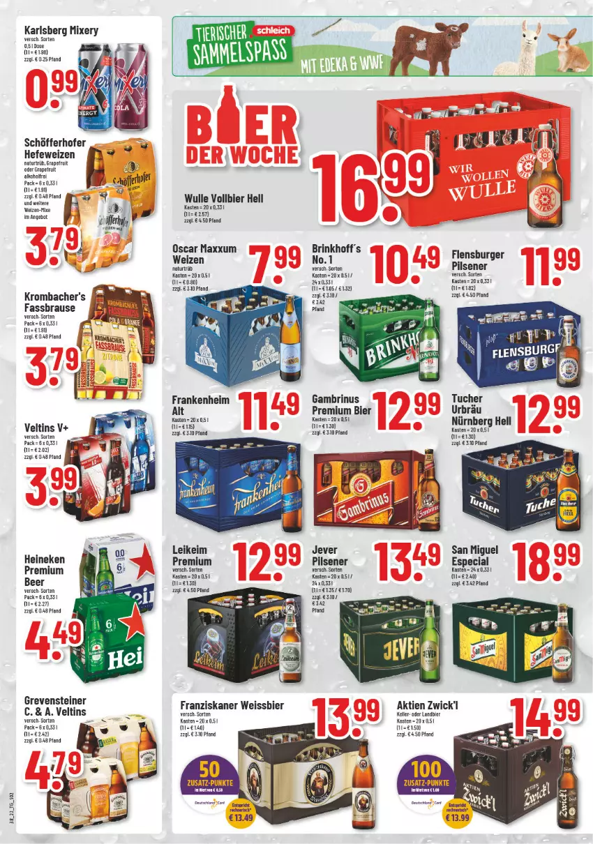 Aktueller Prospekt Trinkgut - von 19.09 bis 24.09.2022 - strona 2 - produkty: angebot, bier, brause, burger, eis, elle, fassbrause, flensburger, franziskaner, grapefruit, grevensteiner, Hefe, hefeweizen, heineken, jever, jever pilsener, karlsberg, karlsberg mixery, krombache, krombacher, Mixer, mixery, natur, pils, pilsener, schöfferhofer, steiner, Ti, tuc, Tucher, veltins, weissbier, WICK