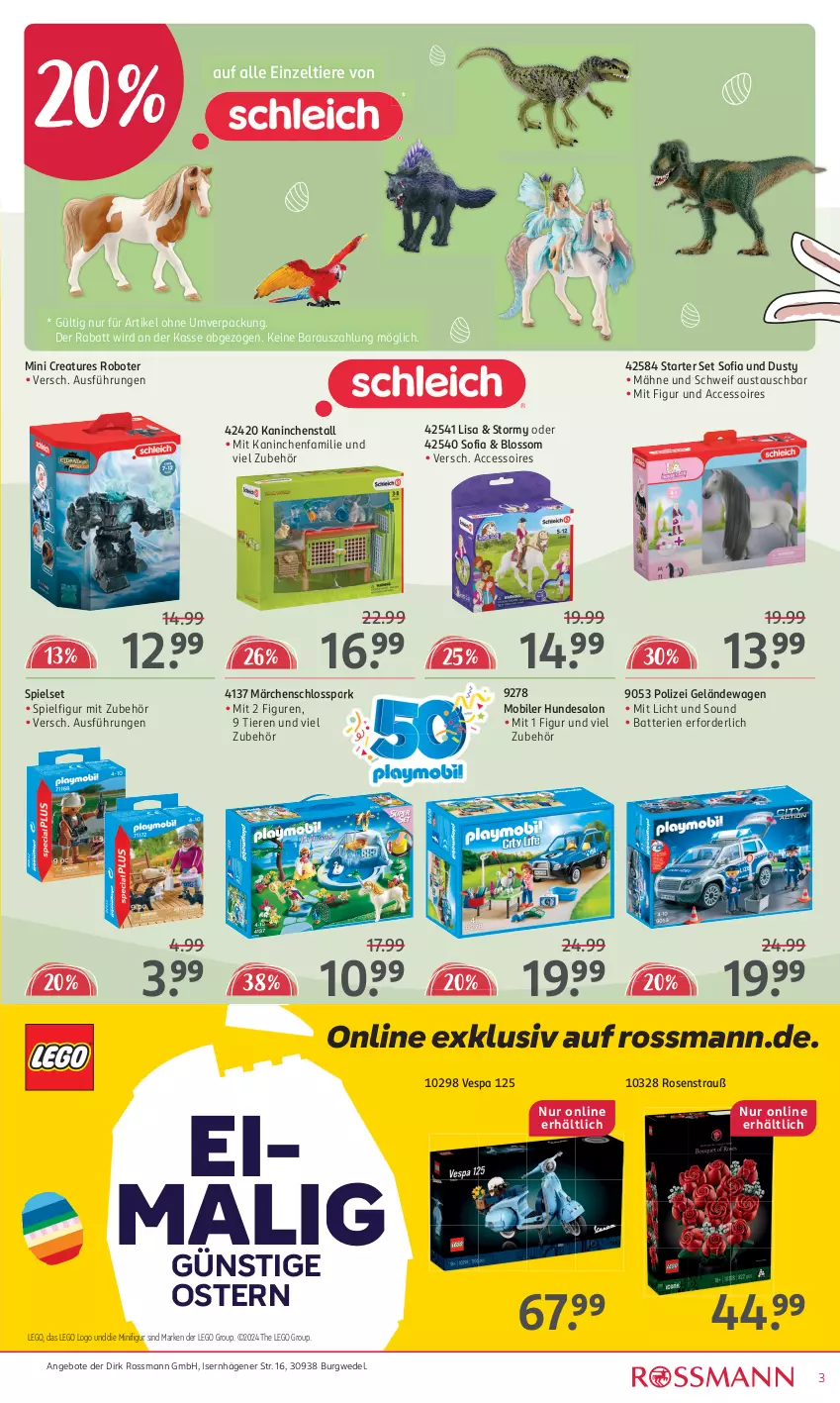 Aktueller Prospekt Rossmann - Prospekte - von 18.03 bis 28.03.2024 - strona 5 - produkty: ACC, accessoires, angebot, angebote, aust, batterie, batterien, rosen, Rosenstrauß, Ti, Tiere, wedel, Zelt