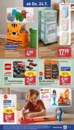 Gazetka promocyjna Aldi Nord - Von Montag - Gazetka - ważna od 26.07 do 26.07.2025 - strona 23 - produkty: aufbewahrungsbox, auto, dell, eis, elle, gin, hose, LG, Mattel, Mode, rel, Ria, schubladen, Schubladenturm, Spiele, spielzeug, Ti, tragegriff, ZTE