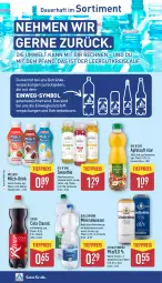 Gazetka promocyjna Aldi Nord - Von Montag - Gazetka - ważna od 26.07 do 26.07.2025 - strona 39 - produkty: alkohol, Alwa, apfel, apfelsaft, auer, cola, drink, eis, flasche, getränk, getränke, milch, mineralwasser, natürliches mineralwasser, pils, Quellbrunn, reis, saft, smoothie, Ti, tiefpreis, wasser