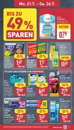 Gazetka promocyjna Aldi Nord - Von Montag - Gazetka - ważna od 26.07 do 26.07.2025 - strona 9 - produkty: beutel, blend-a-med, brezel, Brezeln, bürste, creme, d'oro, Discreet, duschdas, duschgel, eis, elle, flasche, funny-frisch, gin, kartoffel, oral-b, Pants, pom-bär, Pretzel, reis, saft, sahne, snack, teller, Ti, zahnbürste, zahncreme, ZTE