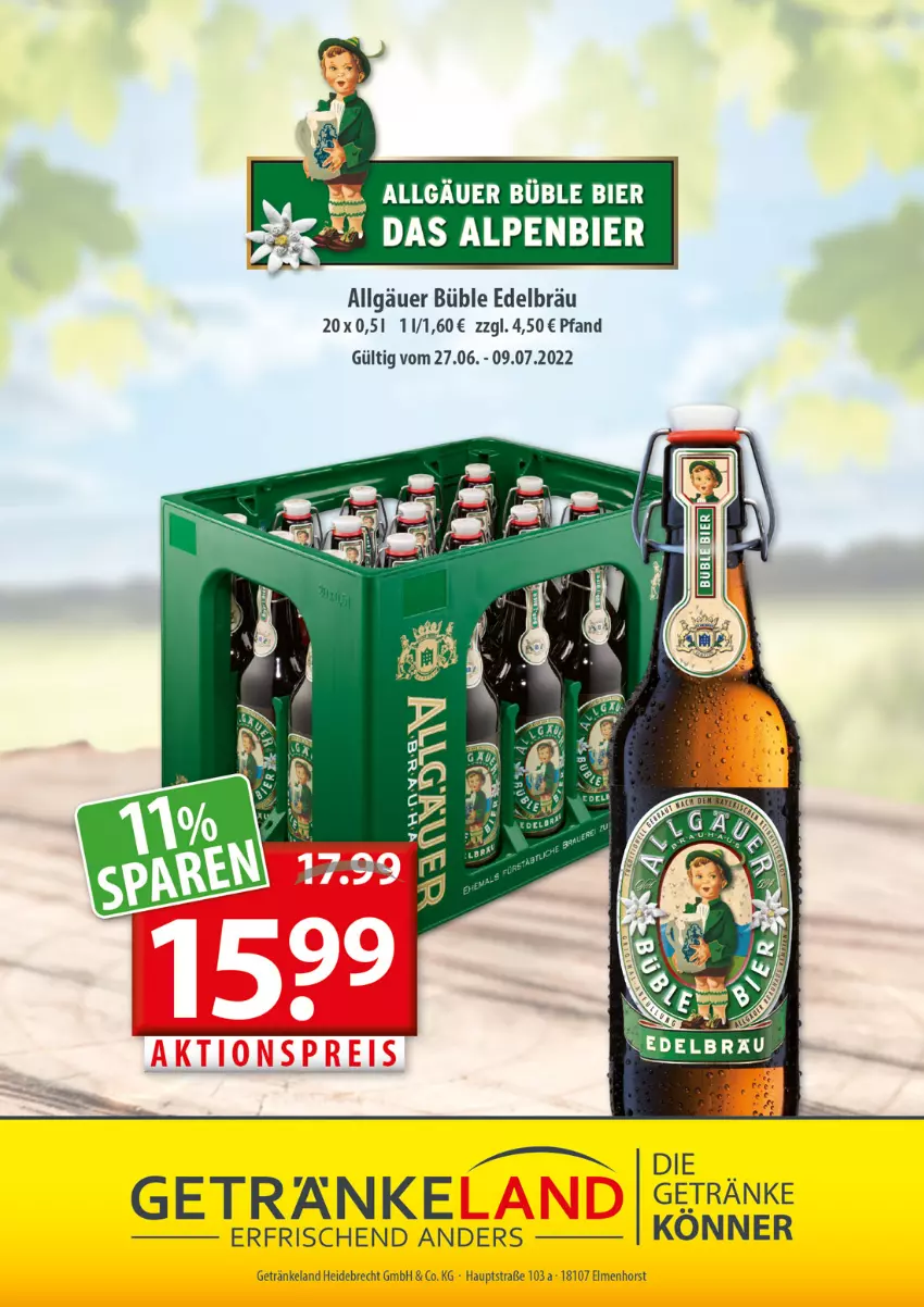 Aktueller Prospekt Getraenkeland - von 27.06 bis 09.07.2022 - strona 12 - produkty: bier, Elan, getränk, getränke, LG, Ti