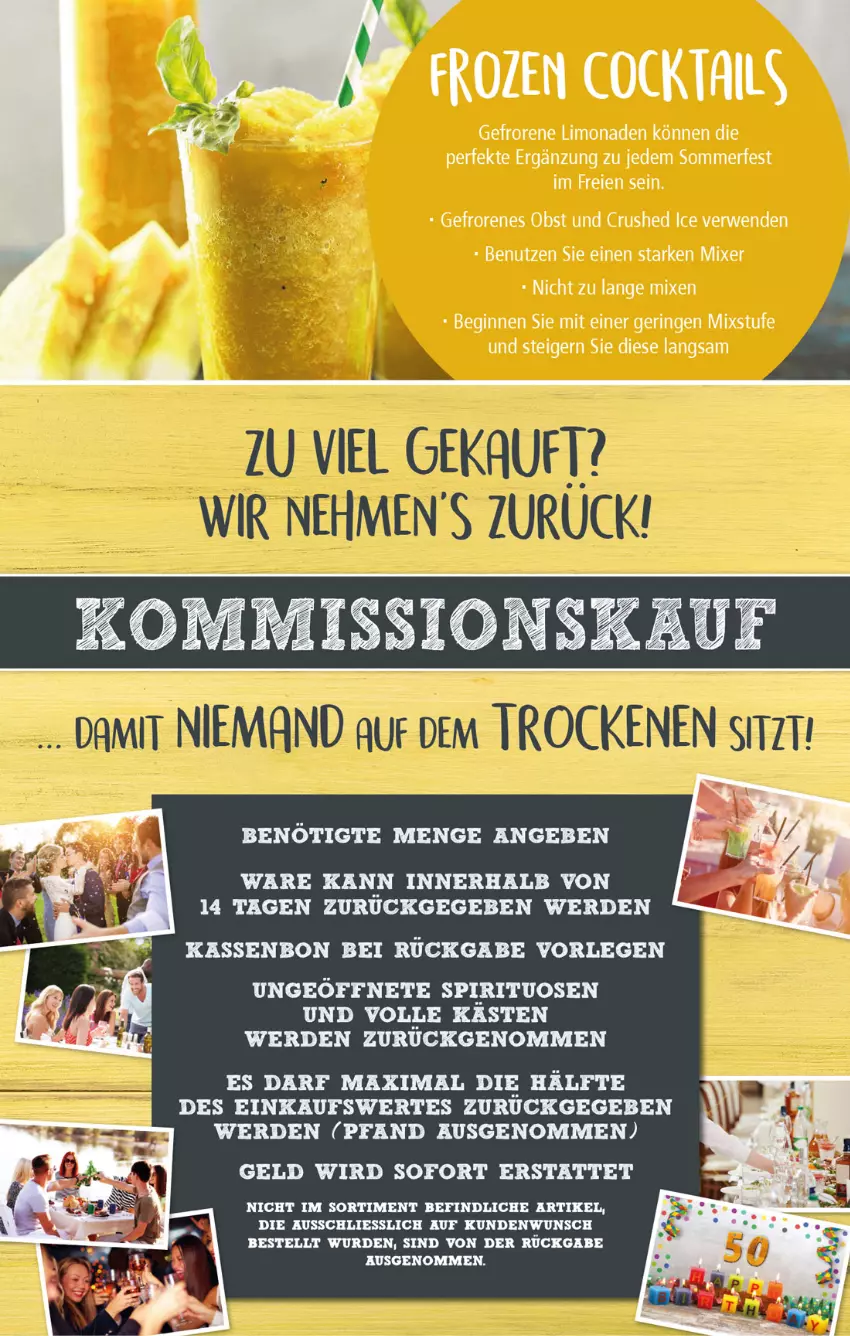 Aktueller Prospekt Getraenkeland - von 27.06 bis 09.07.2022 - strona 9 - produkty: cocktail, cocktails, crushed ice, erde, gin, limo, limonade, limonaden, obst, ring, rwe, spirituosen, Ti