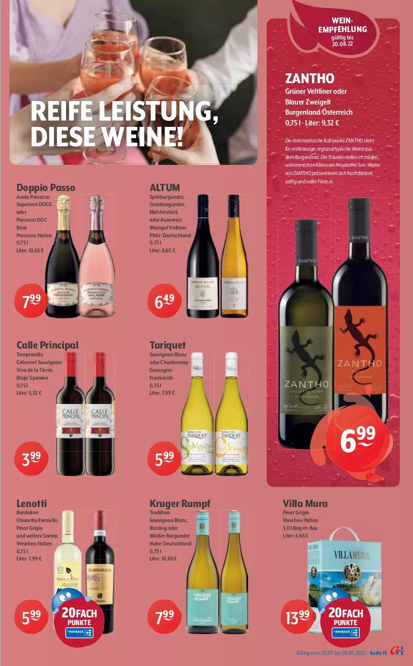 Aktueller Prospekt Getraenke Hoffmann - Prospekte - von 25.07 bis 30.07.2022 - strona 11 - produkty: angebot, angebote, auer, bag-in-box, baileys, basilikum, blauer zweigelt, burgunder, cabernet, cabernet sauvignon, chardonnay, chia, doppio passo, dry gin, ecco, eis, elle, finesse, frucht, gin, gin mare, gordon, Gordon’s, grauburgunder, grüner veltliner, irish cream, jack daniel, Jack Daniel’s, kokos, kräuter, london dry, london dry gin, Malibu, Meister, Nike, passo, Pinot, pinot grigio, prosecco, reifen, riesling, rioja, rosmarin, rum, saft, sauvignon, sauvignon blanc, spätburgunder, tempranillo, Ti, Tiere, trauben, wein, weine, whiskey, wilthener, Zweigelt