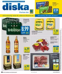 Gazetka promocyjna Diska - Prospekte - Gazetka - ważna od 07.05 do 07.05.2022 - strona 1 - produkty: aktionspreis, angebot, angebote, beere, beeren, bier, dallmayr, dallmayr prodomo, eis, flasche, himbeer, himbeere, himbeeren, kaffee, Käse, leerdammer, natur, prodomo, reis, Schal, Schale, schogetten, Ti