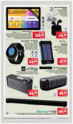 Gazetka promocyjna Edeka - Angebote der Woche - Gazetka - ważna od 30.09 do 30.09.2023 - strona 30 - produkty: abus, akku, auer, Bank, eis, erde, frontkamera, HDMI, hisense, kamera, kopfhörer, kraft, Lampe, Leuchte, powerbank, Radio, reis, rwe, sac, Sport, tablet, Tasche, taschen, taschenlampe, Ti, tisch, usb, wasser