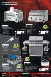 Gazetka promocyjna Metro - BBQ & Grill Spezial - Gazetka - ważna od 18.05 do 18.05.2022 - strona 10 - produkty: batterie, Bau, decke, Deckel, edelstahl, eis, feuerschale, fleisch, gasgrill, grill, grillfläche, grillrost, lamm, Ofen, pizza, Pizzaofen, reis, Schal, Schale, thermometer, Ti, tisch