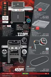 Gazetka promocyjna Metro - BBQ & Grill Spezial - Gazetka - ważna od 18.05 do 18.05.2022 - strona 5 - produkty: abdeckhaube, decke, Deckel, edelstahl, eis, elle, fleisch, gasgrill, grill, grillfläche, grillplatte, grillrost, korb, latte, passend für alle, reis, spülmaschinen, teller, Ti, weber