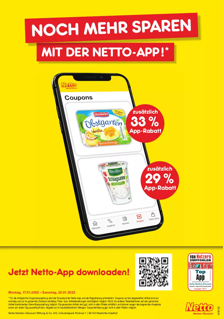 Aktueller Prospekt Netto Marken-Discount - Filial-Angebote - von 17.01 bis 22.01.2022 - strona 41 - produkty: angebot, coupon, coupons, discount, eis, Holz, LG, marken-discount, reis, Ti, ZTE