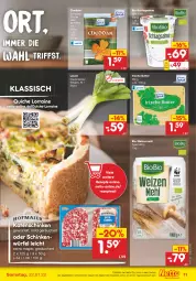 Gazetka promocyjna Netto Marken-Discount - Filial-Angebote - Gazetka - ważna od 22.01 do 22.01.2022 - strona 11 - produkty: angebot, asti, bio, butter, cheddar, irische butter, katenschinken, LG, mehl, Quiche, rezept, rezepte, sahne, schinken, schlagsahne, Ti, weizenmehl, würfel, ZTE