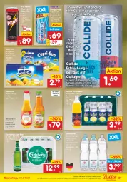 Gazetka promocyjna Netto Marken-Discount - Filial-Angebote - Gazetka - ważna od 22.01 do 22.01.2022 - strona 21 - produkty: Alwa, angebot, Cap, capri-sun, Cars, cola, Collagen, drink, eis, energy drink, erfrischungsgetränk, gerolsteine, gerolsteiner, getränk, gin, grapefruit, ingwer, limette, limo, limonade, limonaden, mac, Mett, mineralwasser, minze, orange, regal, reis, steiner, Ti, valensina, vita, wasser, zitrone, ZTE, zucker