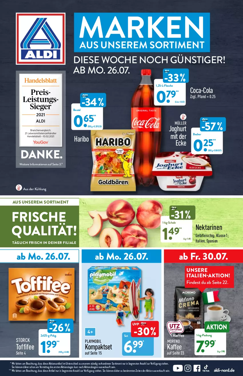 Aktueller Prospekt Aldi Nord - Aldi-Vorschau - von 26.07 bis 01.08.2021 - strona 1