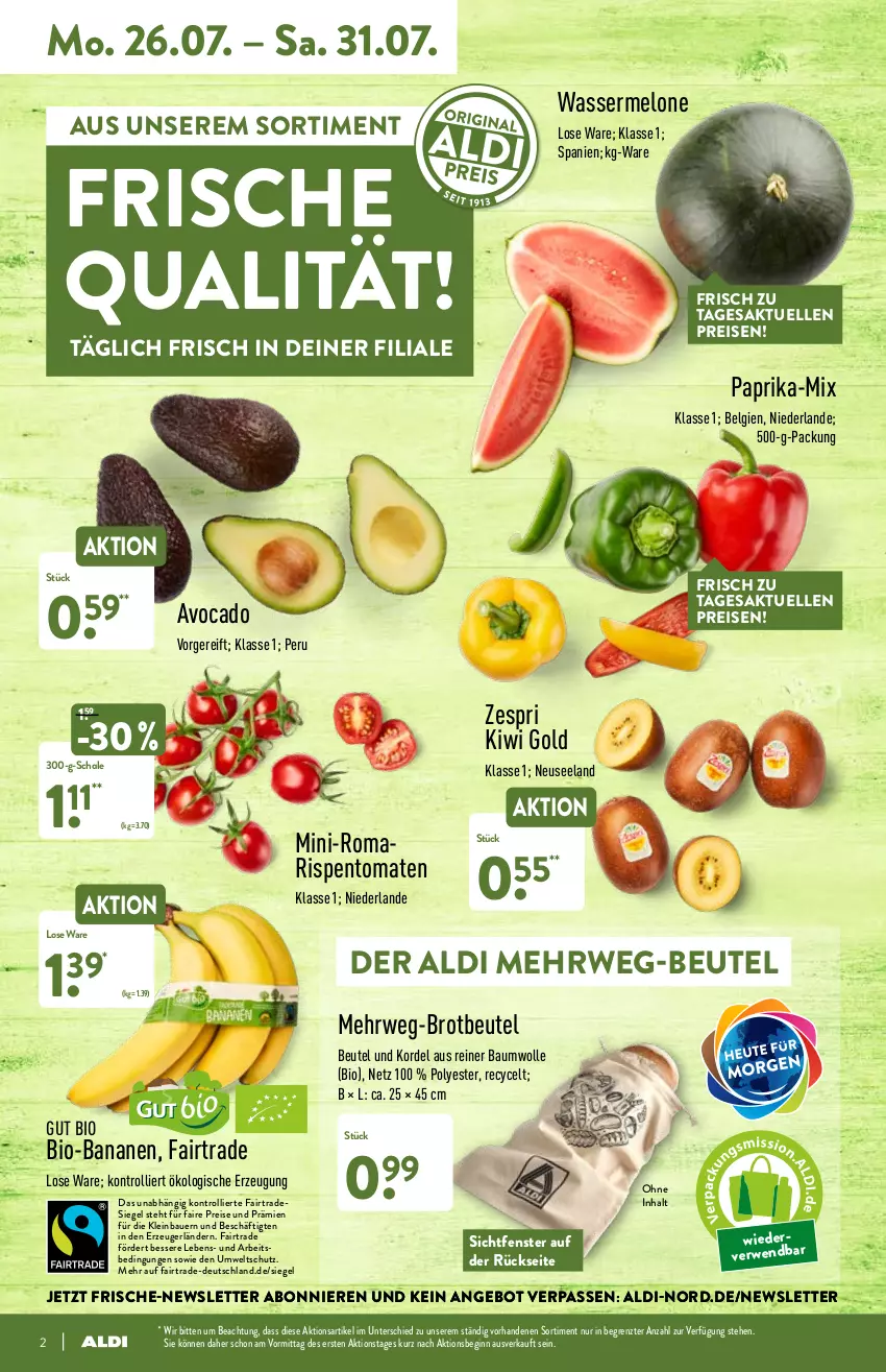 Aktueller Prospekt Aldi Nord - Aldi-Vorschau - von 26.07 bis 01.08.2021 - strona 2