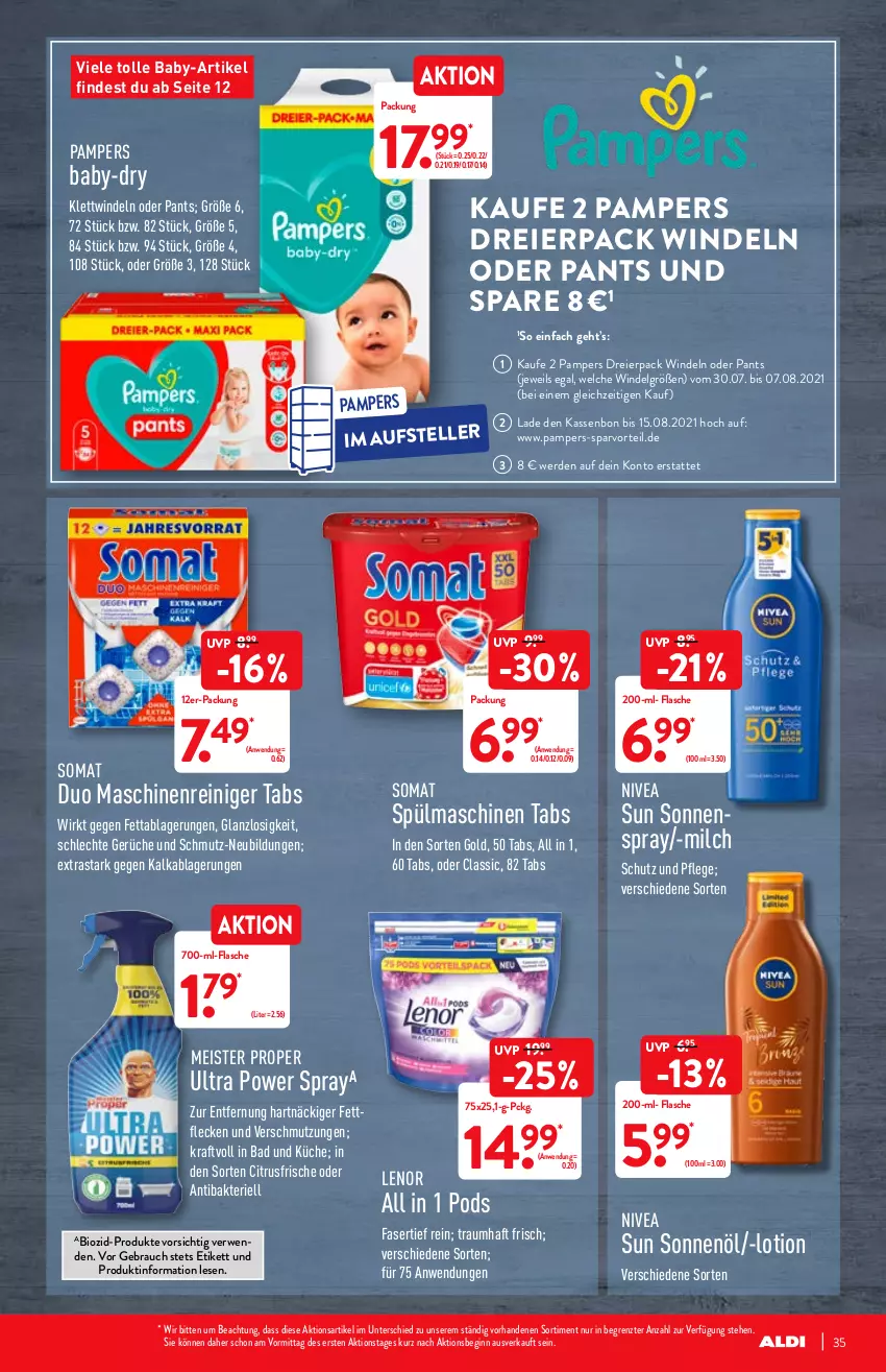 Aktueller Prospekt Aldi Nord - Aldi-Vorschau - von 26.07 bis 01.08.2021 - strona 35