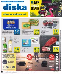 Gazetka promocyjna Diska - Prospekte - Gazetka - ważna od 22.07 do 22.07.2023 - strona 1 - produkty: aktionspreis, alkohol, angebot, angebote, Becher, beere, beeren, bier, butter, deka, eier, eimer, eis, Falsches Filet, filet, flasche, gin, heidelbeere, heidelbeeren, irische butter, kerrygold, magazin, oettinger, pils, radler, reis, ritter, ritter sport, schoko, schokolade, sekt, Sport, Tasche, Ti, wein, ZTE