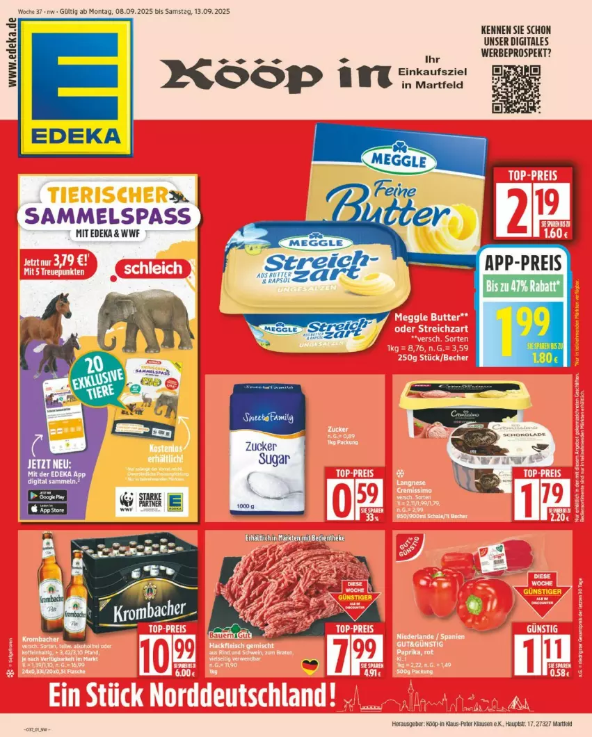 Aktueller Prospekt Edeka - Prospekte - von 08.09 bis 13.09.2025 - strona 1 - produkty: deka, Ti