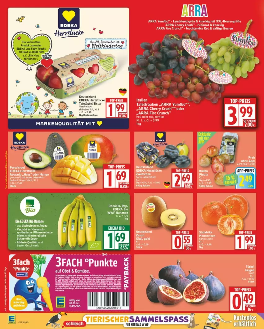Aktueller Prospekt Edeka - Prospekte - von 08.09 bis 13.09.2025 - strona 2 - produkty: beere, beeren, bett, Betten, deka, Leuchte, leuchten, saft, tafeltrauben, Ti, trauben