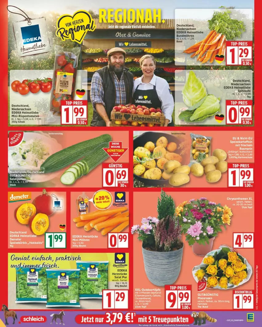 Aktueller Prospekt Edeka - Prospekte - von 08.09 bis 13.09.2025 - strona 3 - produkty: deka, lebensmittel, mini-rispentomaten, obst, rispentomaten, sac, Schal, Schale, tomate, tomaten