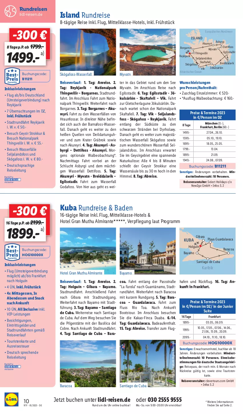 Aktueller Prospekt Lidl - Themenflyer Februar 2022 - von 14.01 bis 15.02.2023 - strona 10 - produkty: Bad, Brei, buch, deutschsprachige reiseleitung, eis, elle, inklusivleistungen, kakao, LG, mac, natur, reis, reiseveranstalter, reiseverlauf, skyy, snack, Ti, tisch, uhd, uhr, wasser, Yo