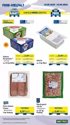 Gazetka promocyjna Metro - Wochen-Angebote Gastro - Gazetka - ważna od 24.05 do 24.05.2025 - strona 10 - produkty: Bau, beutel, brötchen, burger, eis, frischkäse, galbani, gorgonzola, HP, Kaiser, Käse, kirsch, mac, Metro, milch, paprika, pizza, pommes, Pommes Frites, reis, salakis, salami, salomon, schnitten, Speck, Ti, tiefpreis, tisch, würfel
