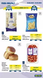 Gazetka promocyjna Metro - Wochen-Angebote Gastro - Gazetka - ważna od 24.05 do 24.05.2025 - strona 11 - produkty: Bau, beutel, brötchen, burger, eis, frischkäse, galbani, gorgonzola, HP, Kaiser, Käse, kirsch, mac, Metro, milch, paprika, pizza, pommes, Pommes Frites, reis, salakis, salami, salomon, schnitten, Speck, Ti, tiefpreis, tisch, würfel