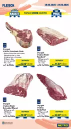 Gazetka promocyjna Metro - Wochen-Angebote Gastro - Gazetka - ważna od 24.05 do 24.05.2025 - strona 4 - produkty: Abtei, angebot, angebote, aqua, beef, eis, elle, entrecôte, filet, fisch, fische, Fischer, fischtheke, fleisch, forelle, frischfisch, kabeljaufilet, lachs, Metro, reis, rel, rind, rinder, rinderfilet, Rippen, roastbeef, rwe, salz, Schere, scholl, steak, Ti, tiefpreis, Wild