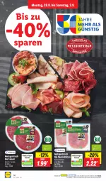 Gazetka promocyjna Lidl - Aktionsprospekt - Gazetka - ważna od 02.09 do 02.09.2023 - strona 16 - produkty: bio, kasseler, kochschinken, ndk, salami, Schal, Schale, schinken, Spezi, Ti