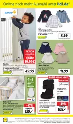 Gazetka promocyjna Lidl - Aktionsprospekt - Gazetka - ważna od 02.09 do 02.09.2023 - strona 44 - produkty: angebot, angebote, auto, Bank, Bau, baumwolle, bett, bio, bio-baumwolle, dell, eis, elle, Kinder, Kindersitz, kopfstütze, Langarmshirt, Laufen, lupilu, matratze, Mode, ndk, reis, rel, Ria, sac, Schal, Schale, Schaummatratze, schlafsack, shirt, shirts, stube, telefon, Ti, uhr, wolle