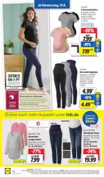 Gazetka promocyjna Lidl - Aktionsprospekt - Gazetka - ważna od 02.09 do 02.09.2023 - strona 48 - produkty: angebot, Bau, baumwolle, dell, eis, elle, esmara, gin, jeans, Langarmshirt, leggings, lenzing, Mode, ndk, reis, Schal, Schale, shirt, shirts, Ti, wolle, ZTE