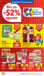 Gazetka promocyjna Lidl - Aktionsprospekt - Gazetka - ważna od 02.09 do 02.09.2023 - strona 60 - produkty: 7UP, bresso, dulano, eis, feinkost, froop, géramont, ilag, Käse, Müller, müller froop, ndk, Popp, preisvorteil, reis, Rohwurst, salat, Schal, Schale, Schwip Schwap, Ti, weichkäse, wurst