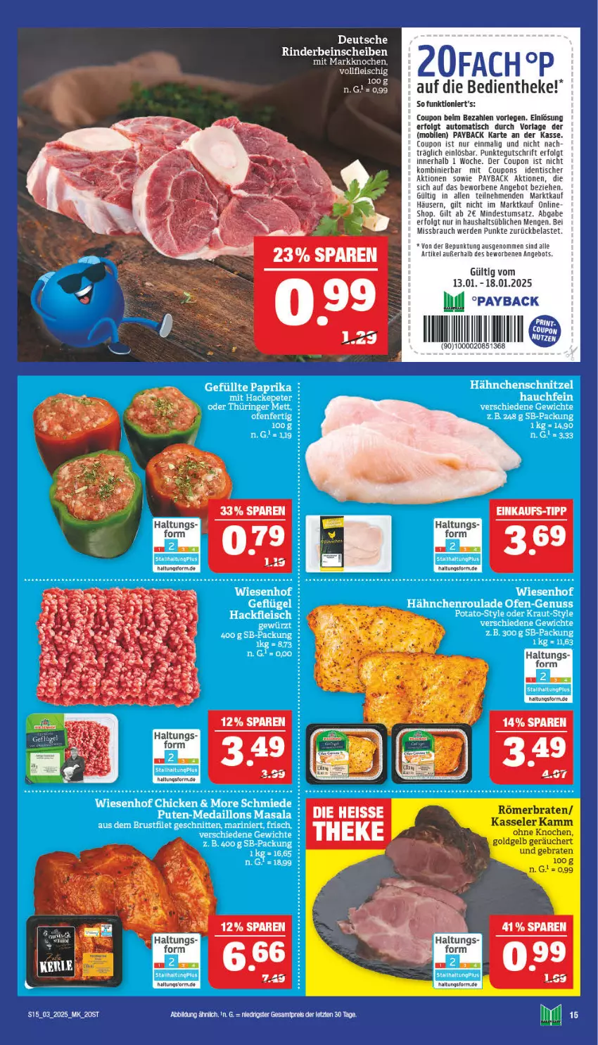 Aktueller Prospekt Marktkauf - Prospekt - von 12.01 bis 18.01.2025 - strona 15 - produkty: angebot, auto, coupon, coupons, erde, LG, payback, Rauch, rind, rinder, Ti, tisch