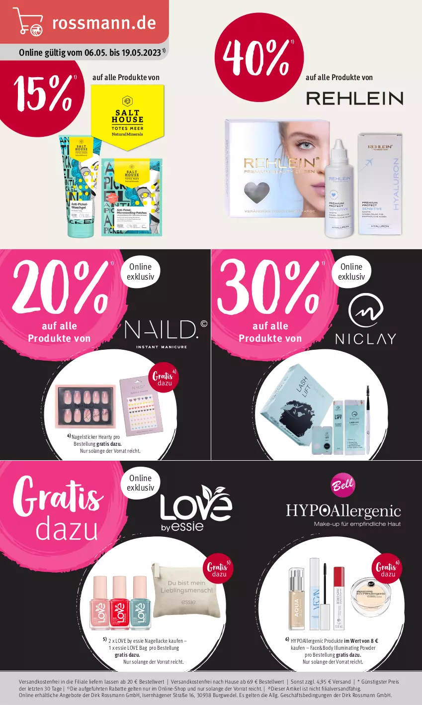 Aktueller Prospekt Rossmann - Prospekte - von 06.05 bis 19.05.2023 - strona 2 - produkty: angebot, angebote, body, eis, lack, Lacke, LG, Nagellack, ndk, reis, Ti, versandkostenfrei, wedel, ZTE