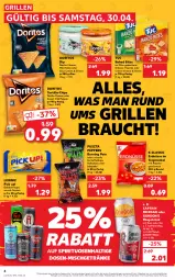 Gazetka promocyjna Kaufland - Gazetka - ważna od 30.04 do 30.04.2022 - strona 6 - produkty: angebot, beutel, bites, Cap, captain morgan, chili, chips, dip, Doritos, erdnüsse, geback, getränk, getränke, gin, gordon, gordon's, grill, jalapeño, kartoffel, kartoffelchips, leibniz, mac, Mantel, mit paprika, Mixgetränk, nacho, nacho cheese, nero, Ofen, paprika, Pick Up!, Rauch, riegel, rum, Salsa, sim, sour cream, spirituosen, Ti, tortilla, tuc, ZTE