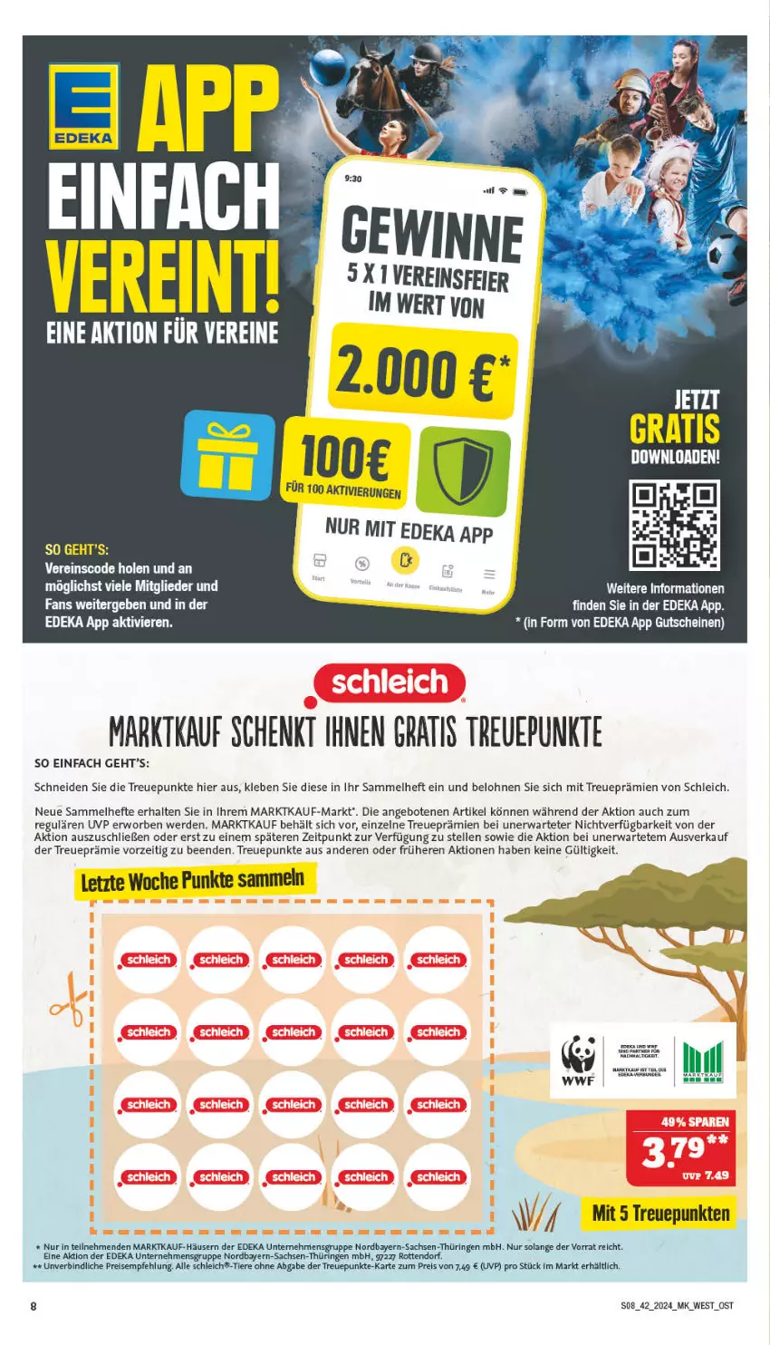 Aktueller Prospekt Marktkauf - Prospekt - von 14.10 bis 19.10.2024 - strona 8 - produkty: angebot, angebote, deka, eis, elle, erde, gutschein, gutscheine, Hefte, reis, ring, sac, Schleich, Ti, Tiere, ZTE