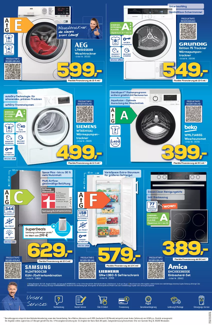 Aktueller Prospekt Berlet - Achtung!  - von 26.02 bis 04.03.2022 - strona 6 - produkty: angebot, aqua, auto, Bad, Bank, Bau, dell, einbauherd, einbauherd-set, eis, elle, ente, erde, fisch, fische, garraum, gefrierkombination, gefrierschrank, Kinder, led-licht, Luftreiniger, Mode, reiniger, Reinigung, reis, ring, rum, rwe, Samsung, Schrank, Spektrum, Spezi, Ti, Trockner, trommel, wärmepumpentrockner, waschmittel, waschtrockner