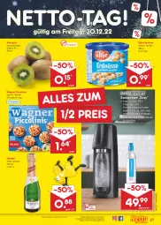 Gazetka promocyjna Netto Marken-Discount - Filial-Angebote - Gazetka - ważna od 31.12 do 31.12.2022 - strona 27 - produkty: angebot, asti, bestpreis, eis, erdnüsse, flasche, henkel, henkell, henkell sekt, kiwi, piccolinis, reis, sekt, Soda, sodastream, Sprudel, Ti, ültje, ültje erdnüsse, wagner, wasser, ZTE