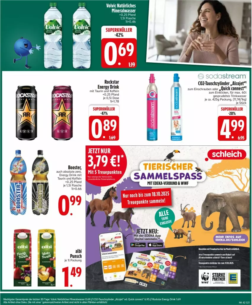 Aktueller Prospekt Edeka - Prospekte - von 13.10 bis 18.10.2025 - strona 23 - produkty: deka, drink, energy drink, flasche, Rockstar, schrauben, Soda, sodastream, Sprudel, Ti, Tiere, wasser