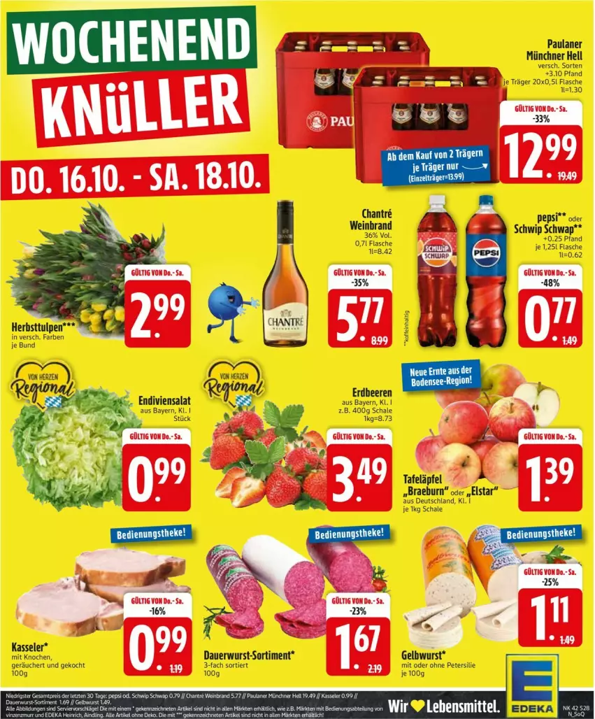 Aktueller Prospekt Edeka - Prospekte - von 13.10 bis 18.10.2025 - strona 30 - produkty: auer, beere, beeren, erdbeere, erdbeeren, flasche, Paula, paulaner, petersilie, salat, Schal, Schale, Ti, wurst