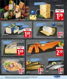 Gazetka promocyjna Edeka - Prospekte - Gazetka - ważna od 18.10 do 18.10.2025 - strona 18 - produkty: bavaria blu, bergader, Bergkäse, emmentaler, filet, hartkäse, Käse, lachs, lachsfilet, LG, Ria, schweizer hartkäse, tee, Ti, weichkäse